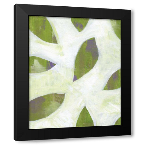Patches II Black Modern Wood Framed Art Print by Seay, Anne
