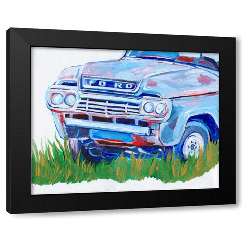 Parked Memories II Black Modern Wood Framed Art Print by Seay, Anne