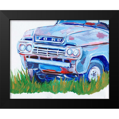 Parked Memories II Black Modern Wood Framed Art Print by Seay, Anne