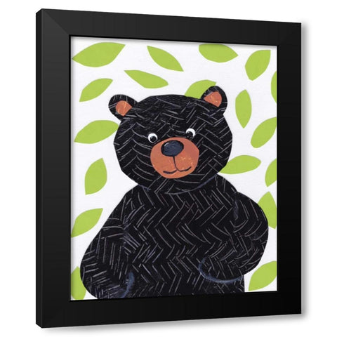 Critter Collage III Black Modern Wood Framed Art Print with Double Matting by Seay, Anne