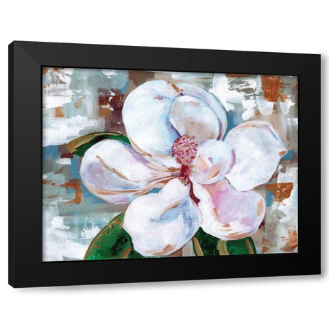 Magnolia Black Modern Wood Framed Art Print with Double Matting by Seay, Anne