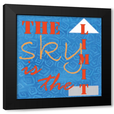 The Limit Black Modern Wood Framed Art Print by Seay, Anne