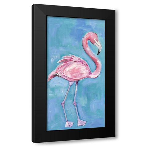 Pink Flaming II Black Modern Wood Framed Art Print by Seay, Anne
