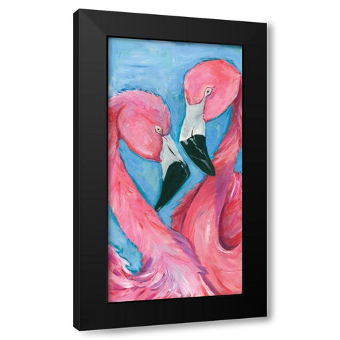 Pink Flaming III Black Modern Wood Framed Art Print by Seay, Anne