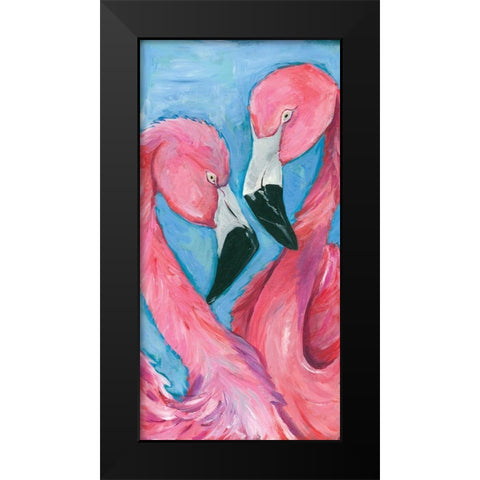 Pink Flaming III Black Modern Wood Framed Art Print by Seay, Anne