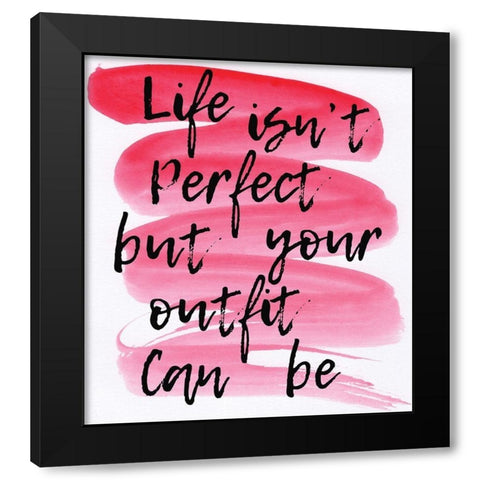 Your Outfit Black Modern Wood Framed Art Print by Seay, Anne