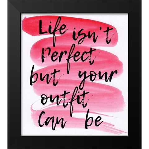 Your Outfit Black Modern Wood Framed Art Print by Seay, Anne