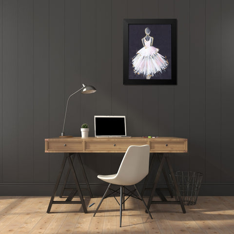 Runway Fashion Black Modern Wood Framed Art Print by Seay, Anne