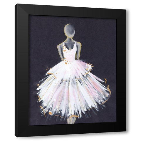 Runway Fashion Black Modern Wood Framed Art Print by Seay, Anne