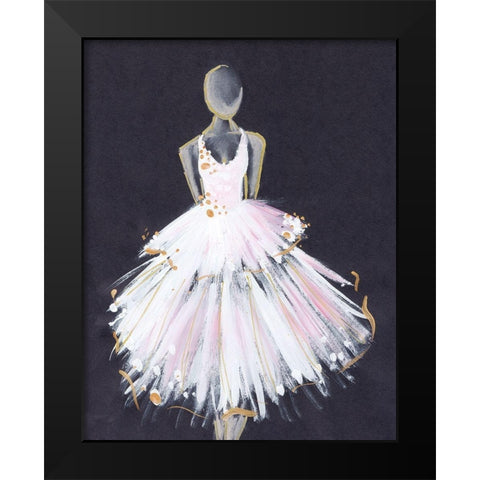 Runway Fashion Black Modern Wood Framed Art Print by Seay, Anne