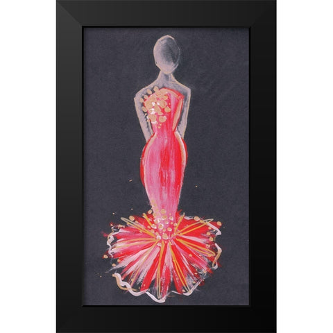 Runway Fashion IV Black Modern Wood Framed Art Print by Seay, Anne