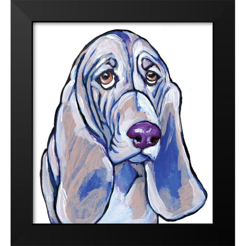 Hound Black Modern Wood Framed Art Print by Seay, Anne