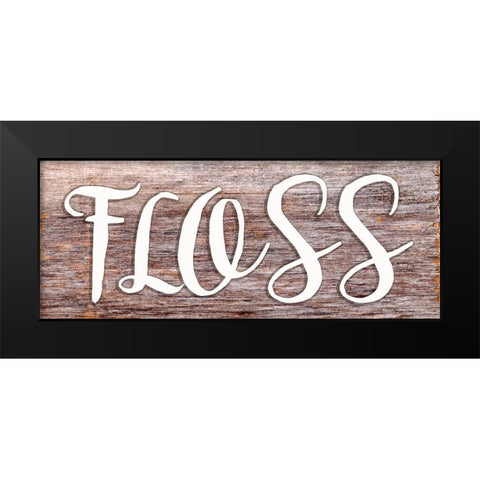 Floss Black Modern Wood Framed Art Print by Seay, Anne