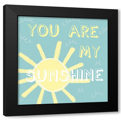 Sunshine Black Modern Wood Framed Art Print with Double Matting by Seay, Anne