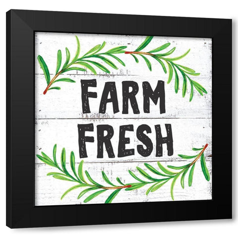 Farm Fresh  Black Modern Wood Framed Art Print by Seay, Anne
