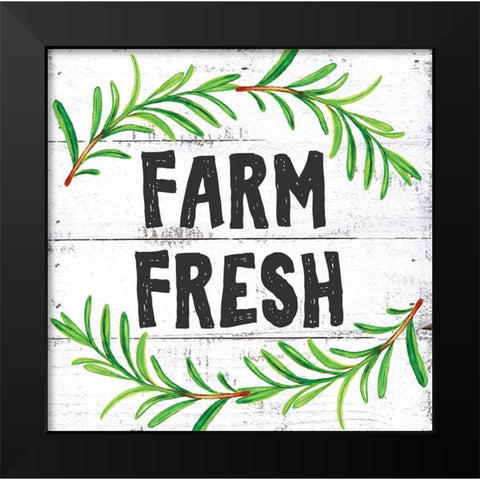 Farm Fresh  Black Modern Wood Framed Art Print by Seay, Anne