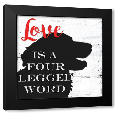 Pet III Black Modern Wood Framed Art Print with Double Matting by Seay, Anne