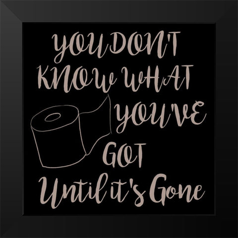 TP Black Modern Wood Framed Art Print by Seay, Anne