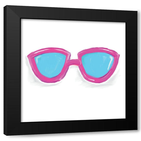 Sunglasses Black Modern Wood Framed Art Print by Seay, Anne