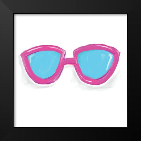 Sunglasses Black Modern Wood Framed Art Print by Seay, Anne