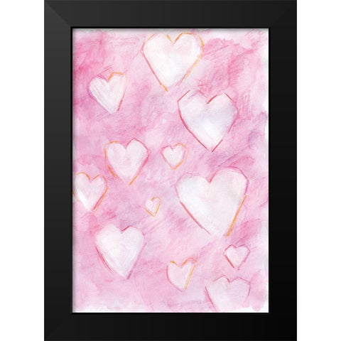 Valentine II Black Modern Wood Framed Art Print by Seay, Anne