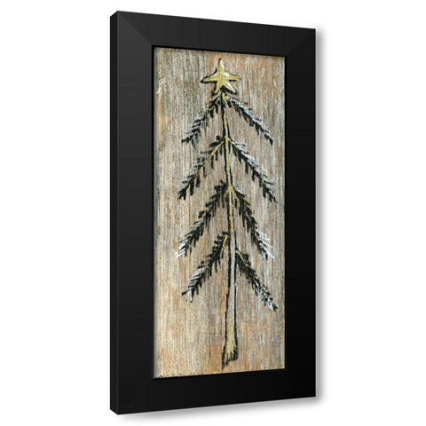Christmas Tree II Black Modern Wood Framed Art Print with Double Matting by Seay, Anne
