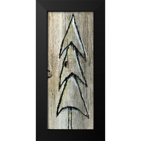 Christmas Tree III Black Modern Wood Framed Art Print by Seay, Anne