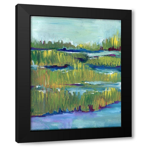 Marsh Black Modern Wood Framed Art Print by Seay, Anne