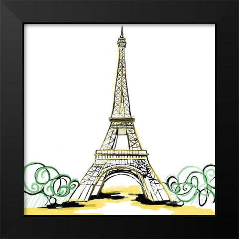 France Black Modern Wood Framed Art Print by Seay, Anne