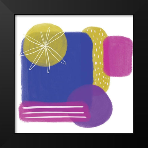 Perky Purple II Black Modern Wood Framed Art Print by Seay, Anne