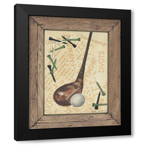 Driver Black Modern Wood Framed Art Print by Phillips, Anita