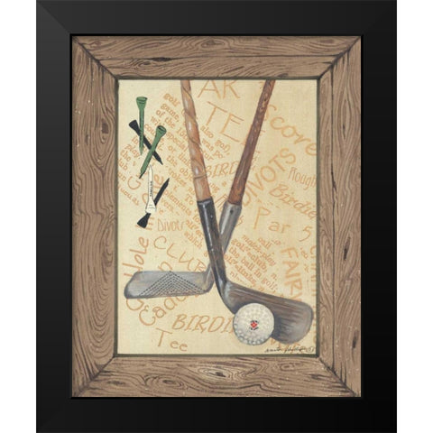 Iron Black Modern Wood Framed Art Print by Phillips, Anita