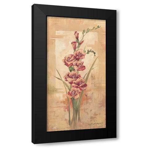 Floral III Black Modern Wood Framed Art Print with Double Matting by Phillips, Anita