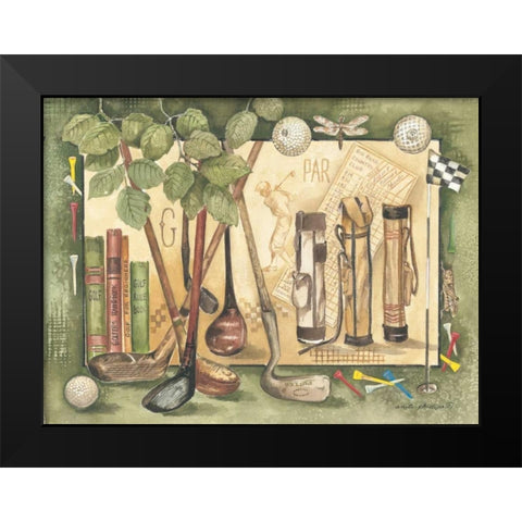 Par Black Modern Wood Framed Art Print by Phillips, Anita