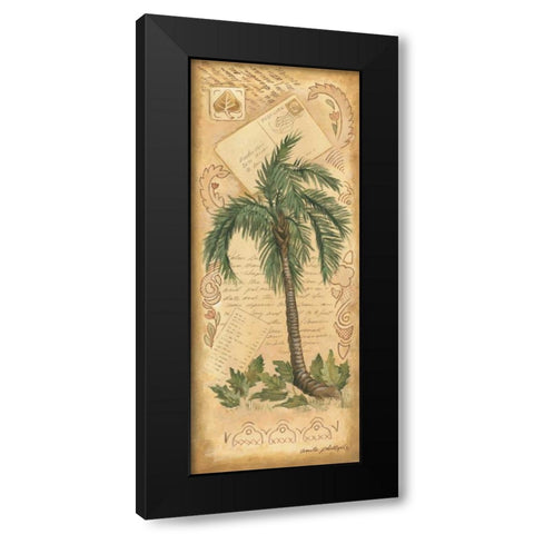 Palm Fronds II Black Modern Wood Framed Art Print with Double Matting by Phillips, Anita