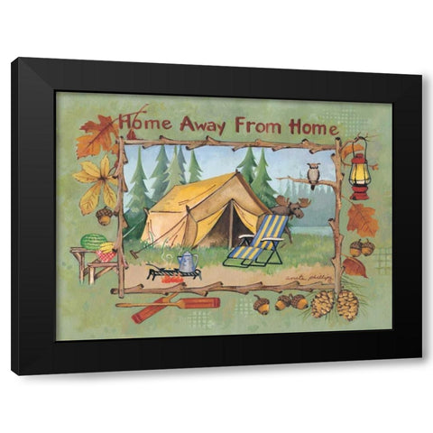 Home Away from Home Black Modern Wood Framed Art Print with Double Matting by Phillips, Anita
