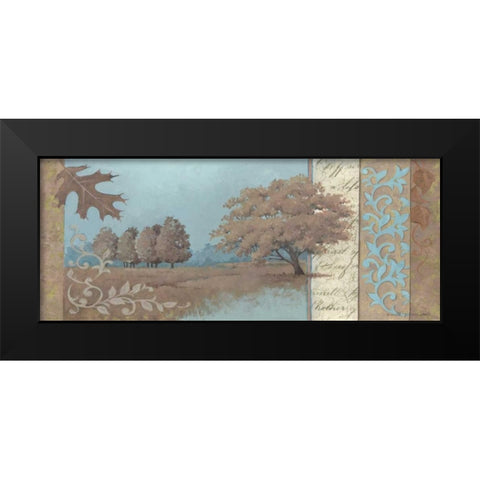 Fall Serenity Black Modern Wood Framed Art Print by Phillips, Anita