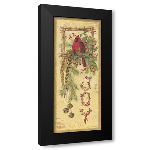 Joy Black Modern Wood Framed Art Print by Phillips, Anita