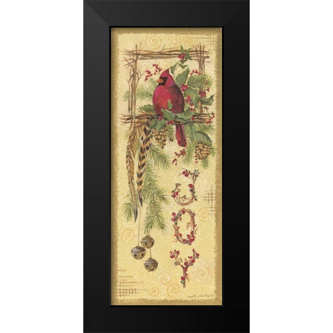 Joy Black Modern Wood Framed Art Print by Phillips, Anita