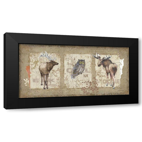 Woodlands II Black Modern Wood Framed Art Print by Phillips, Anita