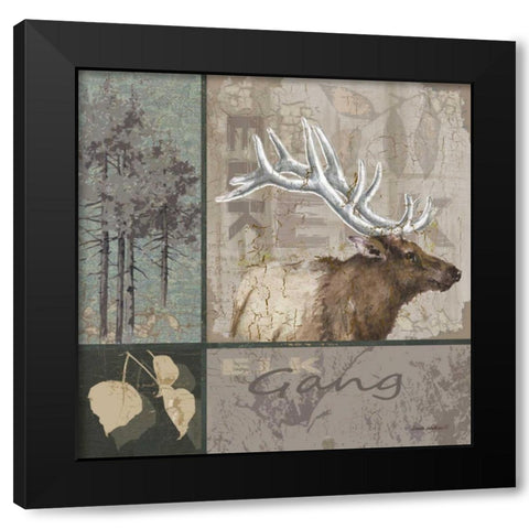 Gang Black Modern Wood Framed Art Print by Phillips, Anita