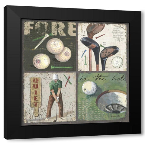 Fore Black Modern Wood Framed Art Print with Double Matting by Phillips, Anita