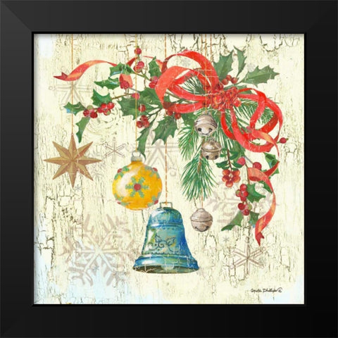 Ornaments II Black Modern Wood Framed Art Print by Phillips, Anita