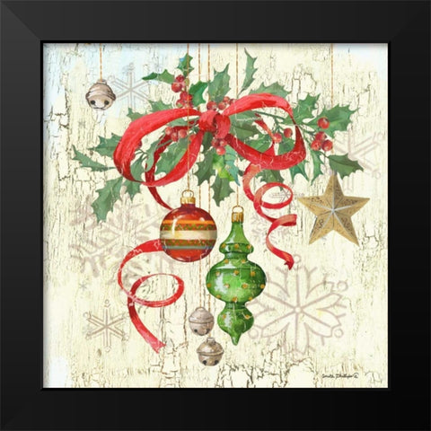 Ornaments III Black Modern Wood Framed Art Print by Phillips, Anita