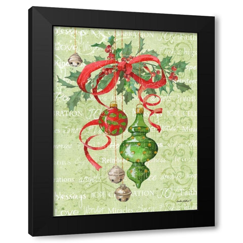 Ornaments Inspiration I Black Modern Wood Framed Art Print with Double Matting by Phillips, Anita