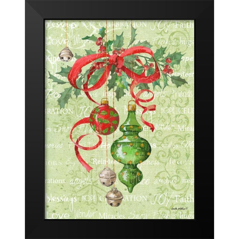 Ornaments Inspiration I Black Modern Wood Framed Art Print by Phillips, Anita