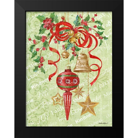 Ornaments Inspiration II Black Modern Wood Framed Art Print by Phillips, Anita