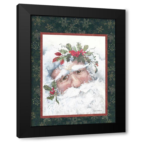 Santa I Black Modern Wood Framed Art Print by Phillips, Anita