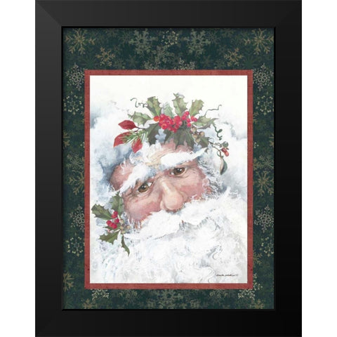 Santa I Black Modern Wood Framed Art Print by Phillips, Anita