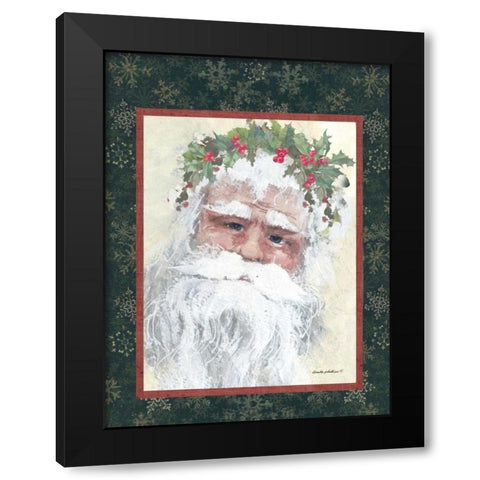 Santa II Black Modern Wood Framed Art Print with Double Matting by Phillips, Anita